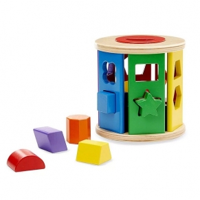 Melissa and Doug - Дървен сортер ролка с форми